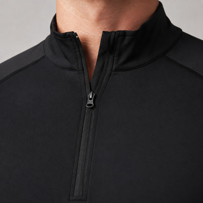 Performance Quarter-Zip Mock Neck Top