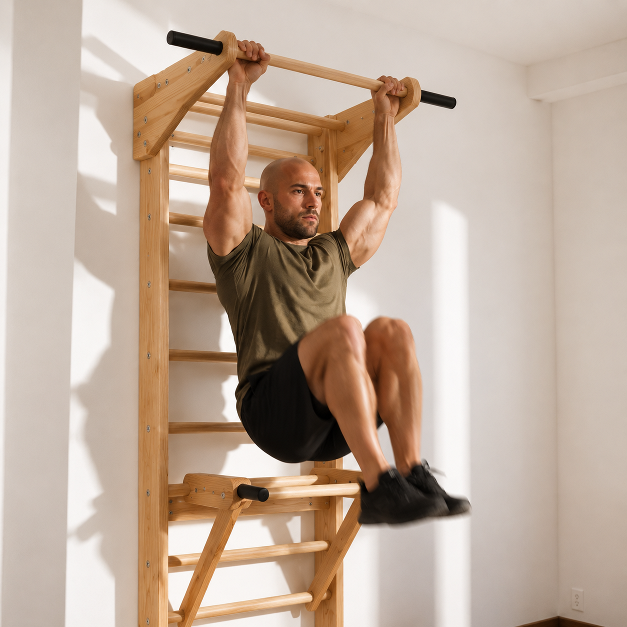 Wooden Wall Ladder Gym
