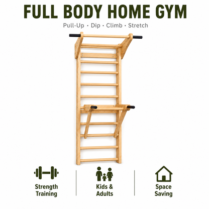 Wooden Wall Ladder Gym