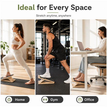 Adjustable Wooden Slant Board for Calf Stretching