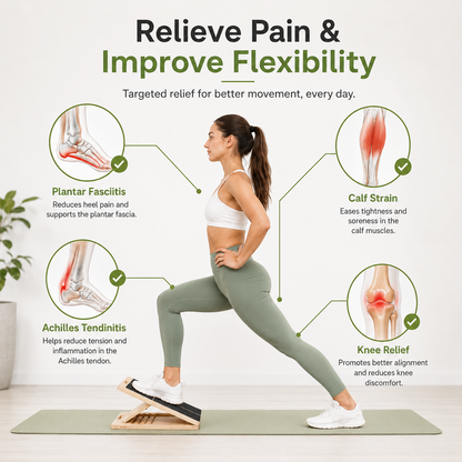 Adjustable Wooden Slant Board for Calf Stretching