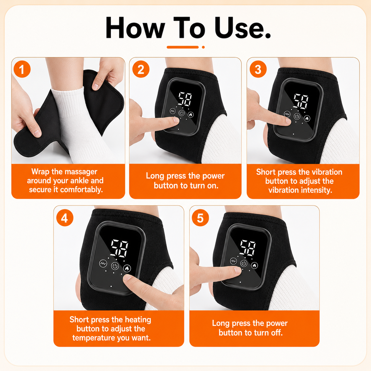 FitWrld Heated Ankle Massager