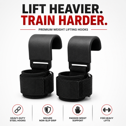 FitWrld Heavy Duty Lifting Hooks