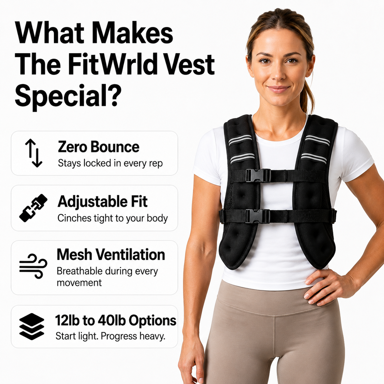 FitWrld Weighted Vest
