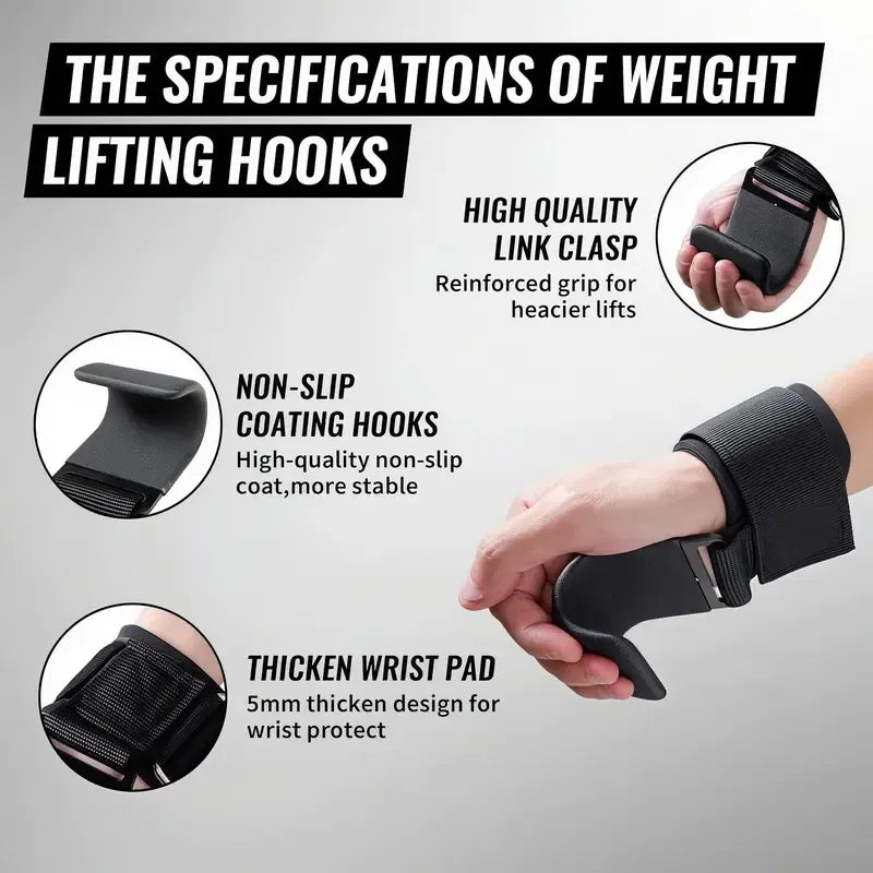 FitWrld Heavy Duty Lifting Hooks